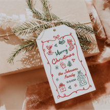 Retro Handritad Friendsmas Julfest