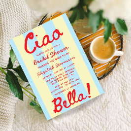 Retro Handskriven Italiensk Solnedgång Bröllopsdus Inbjudningar