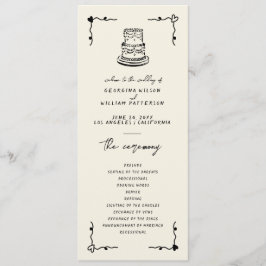 Retro-handskrivet Whimsical Flat-program Program