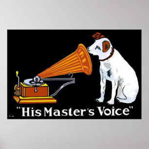 Retro hans masters talgramofonad och poster