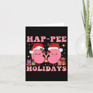 Retro Hap Pee-Helgdagar jul Dialys Nurse Ki Kort