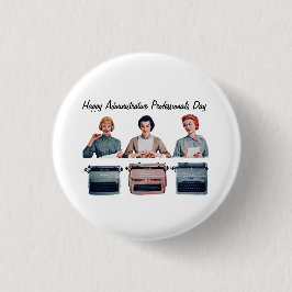 Retro Happy Administrative Professionals Day Knapp