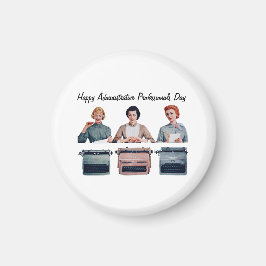 Retro Happy Administrative Professionals Day Magnet