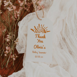 Retro här kommer barnskåran Son Hand plockade Presentetikett