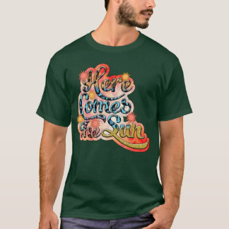 Retro här kommer Blommigtens sommarfamilj i Sol, V T Shirt