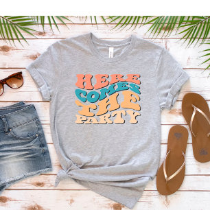 Retro Här kommer festen Sängkammarparty T Shirt