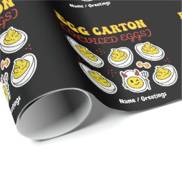 Retro Hårdkokt Ägg Sex Förpackning Fitness Puns Vi Presentpapper