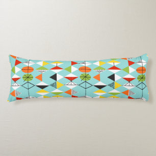 Retro Harlequin Mönster Body Pillow Kroppskudde
