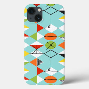 Retro Harlequin Mönster iPad Mini Case