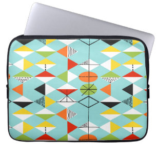 Retro Harlequin Mönster Laptop sleeve