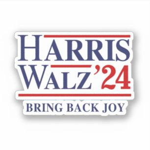 Retro Harris Walz 24 - Återför glädjen Klistermärken