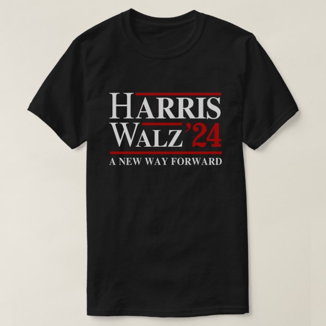 Retro Harris Walz "24 - Ny väg framåt T Shirt (Design framsida)