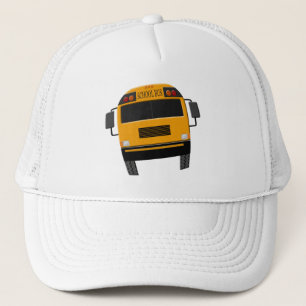 Retro hatt för old schoolbussförarelock med buss truckerkeps