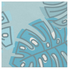 Retro hawaiansk deppighet för Monstera lövsommar Tyg