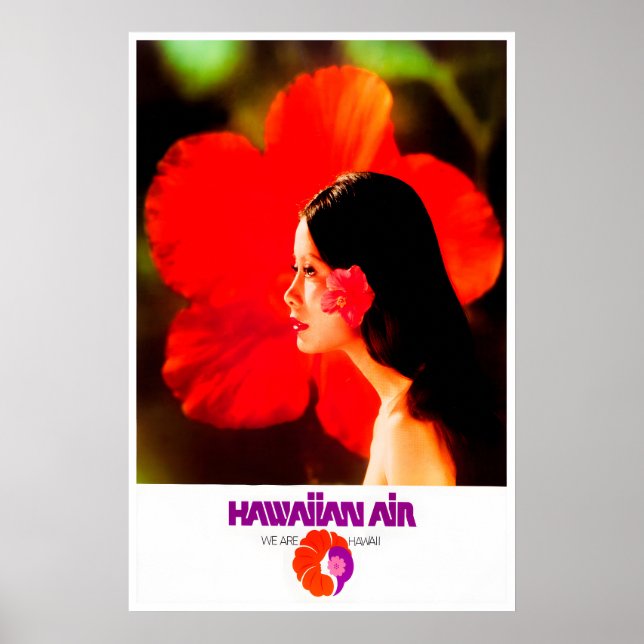 Retro Hawaii Affisch Resa Konst Hem Sport Vägg (Framsidan)