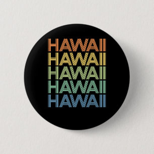 Retro Hawaii - Coola Sommar Helgdag Vacation Gift Knapp