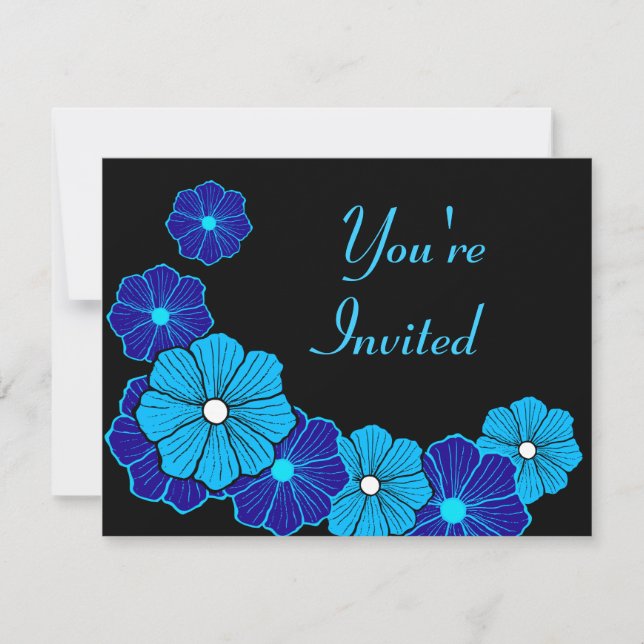 Retro Hawaii-inbjudan Inbjudningar (Framsida)