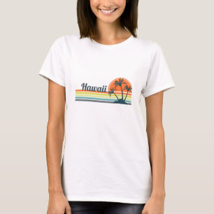 Retro Hawaii Sunset T Shirt