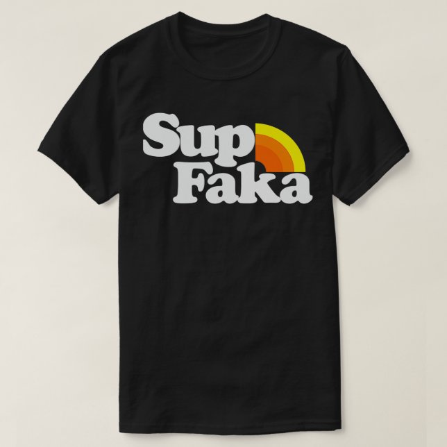Retro Hawaiian Islands Sup Faka T Shirt (Design framsida)