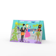 Retro Hawaiian-julkort