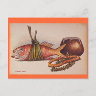 Retro Hawaiian Luau Vykort