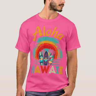 Retro Hawaiian Surfboard Aloha Hawaii Island Surfe T Shirt