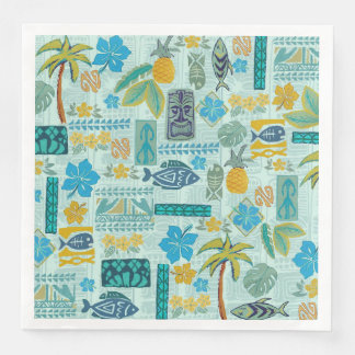 Retro Hawaiian Tiki Tropix Pappersservett