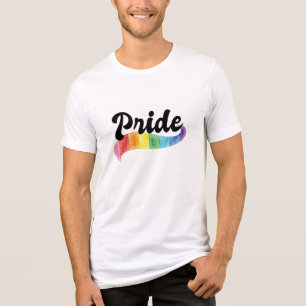 Retro HBTQ regnbåge vattenfärg vattenfärgskonst HB T Shirt
