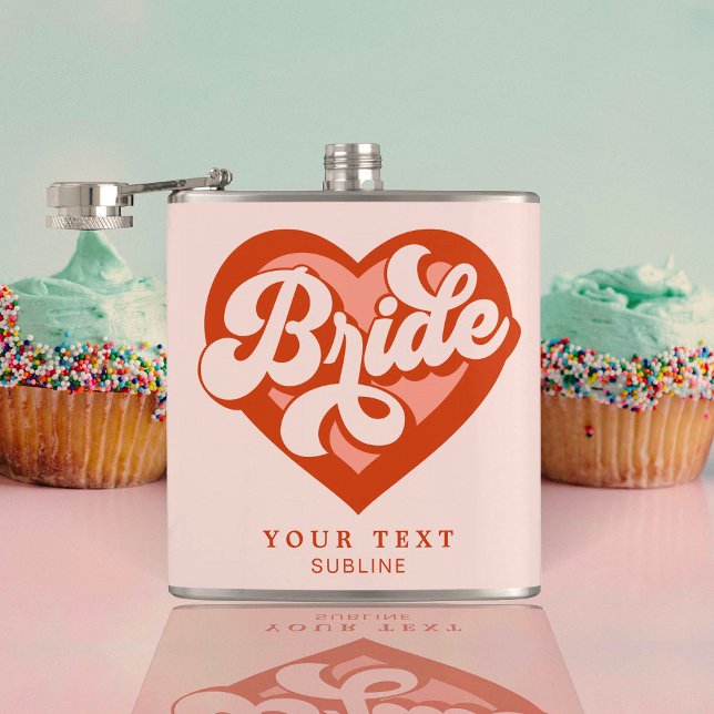 Retro Heart Bride Babe Tribe Bachelorette Fickplunta (Skapare uppladdad)