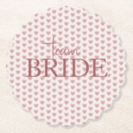 Retro Hearts Pink Burgundy Y2K Style Underlägg Papper