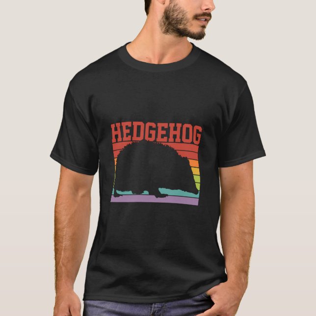 Retro Hedgehog T Shirt (Framsida)