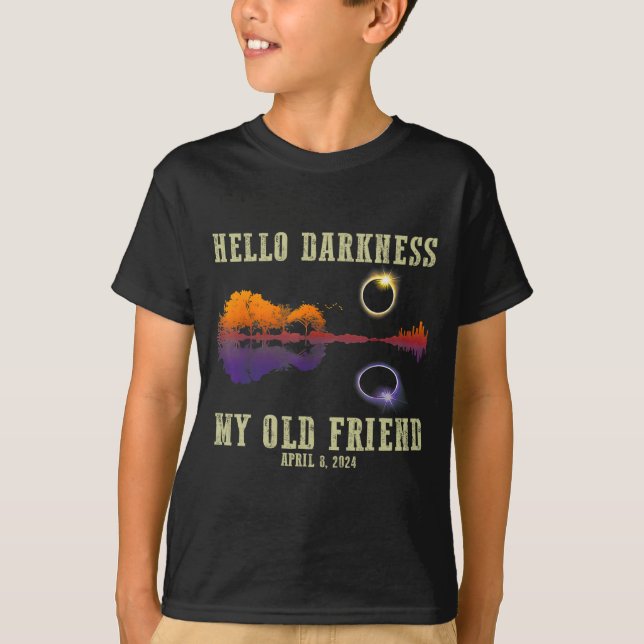 Retro Hej Mörker min gamla vän, funny totalol T Shirt (Framsida)