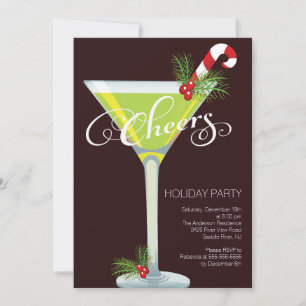 Retro Helgdag Cocktail Party-inbjudan Inbjudningar