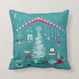 Retro-Helgdag-dekoration Kudde