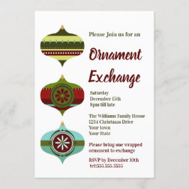 Retro-Helgdag | Julbytet i Party Inbjudningar