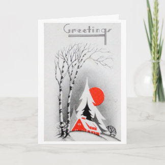 Retro-Helgdag-kort Helgkort