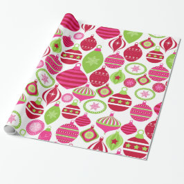 Retro Helgdag Ornaments jul Mönster Presentpapper