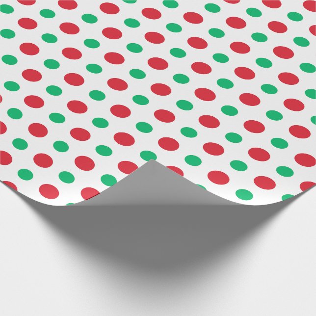 Retro Helgdag Polka Dot Mid Century Modern Presentpapper (Hörn)