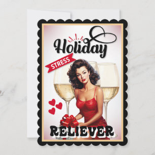 Retro Helgdag Stressa Reliever-Pinup Tack Kort