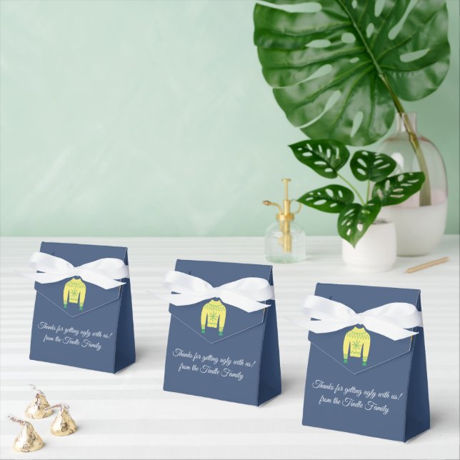 Retro Helgdag Ugly Sweater-julfest för Presentaskar (Multipel)