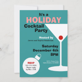 Retro helgdagcocktailpartyinbjudan inbjudningar