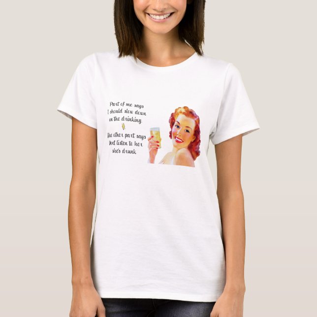 Retro hemmafru T Shirt (Framsida)