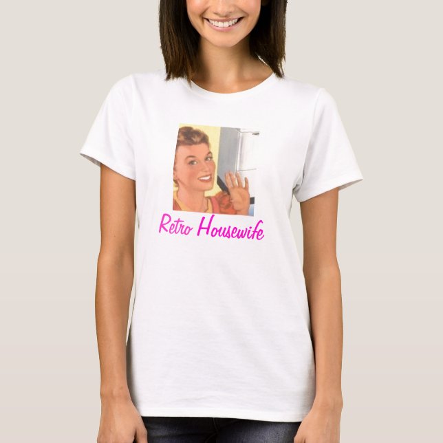 Retro hemmafru tee shirt (Framsida)