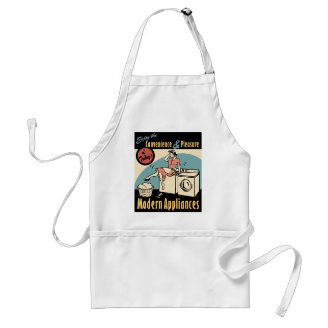Retro hemmafrupackningstork förkläde (Framsidan)
