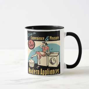 Retro hemmafrupackningstork mugg