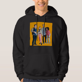 Retro Henry Danger Crew Digital Teckning Färgad B Hoodie