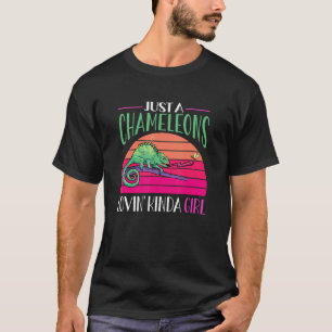 Retro Herpetolog Lizard Reptile Chameleon T Shirt