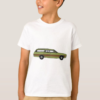 retro herrgårdsvagn tee shirt
