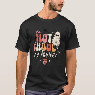 Retro Hett Ghoul Halloween Women Girl Ghost Hallow T Shirt