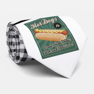 Retro Hett Hund Necktie Slips